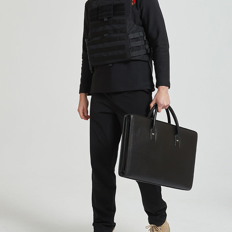 NIJ IIIA Leather Bulletproof Briefcase